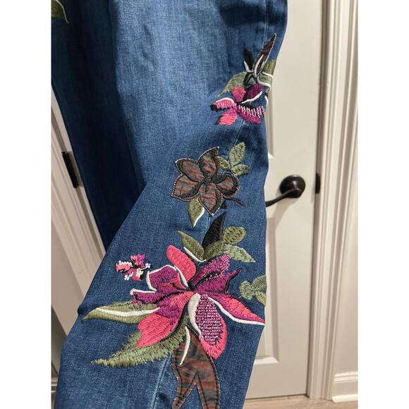 Chico’s Pull-On Embellished Ankle Jeggings in ANDROMEDA INDIGO Size 20T - Picture 4 of 10